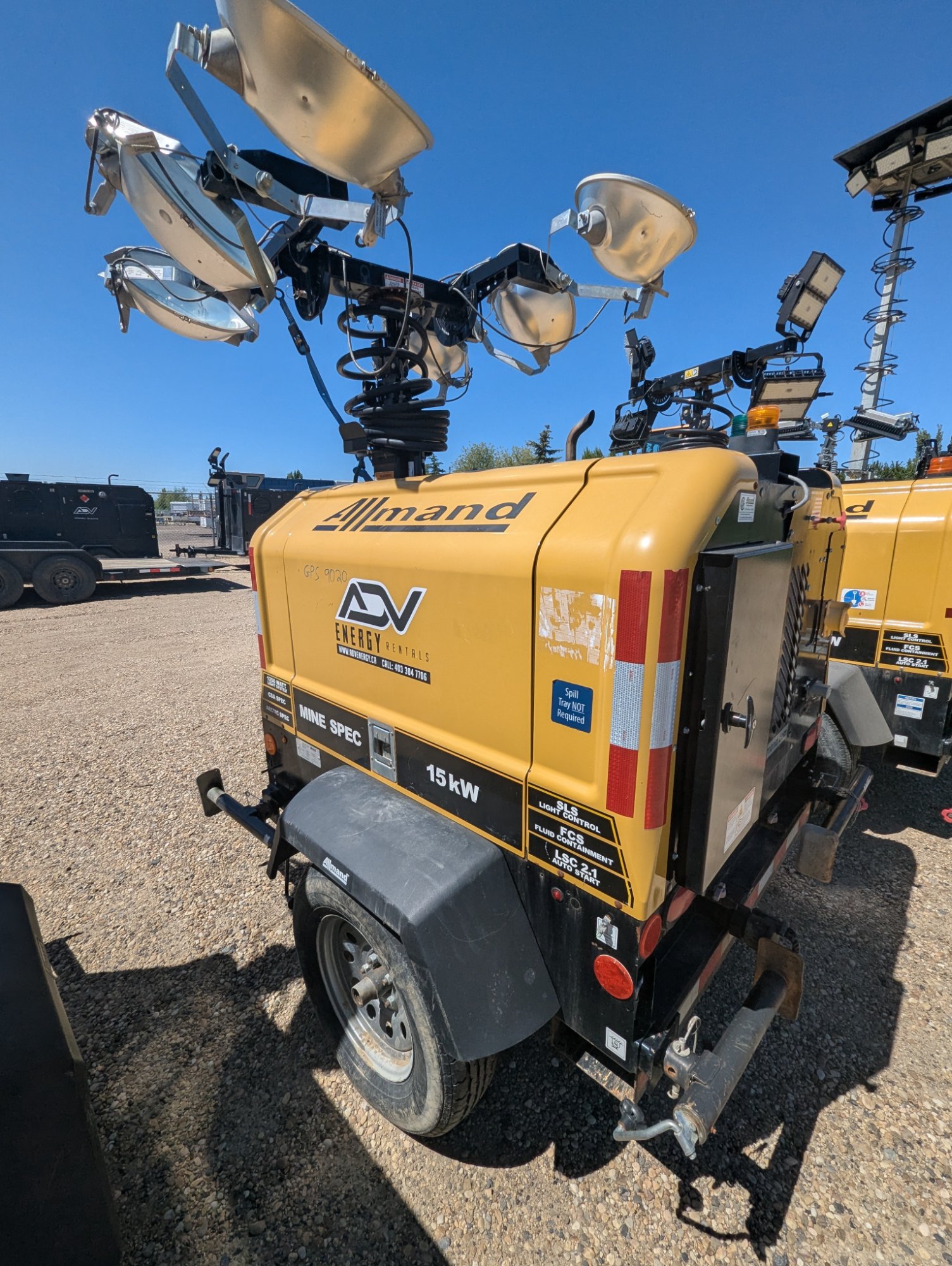 15KW mine spec light tower